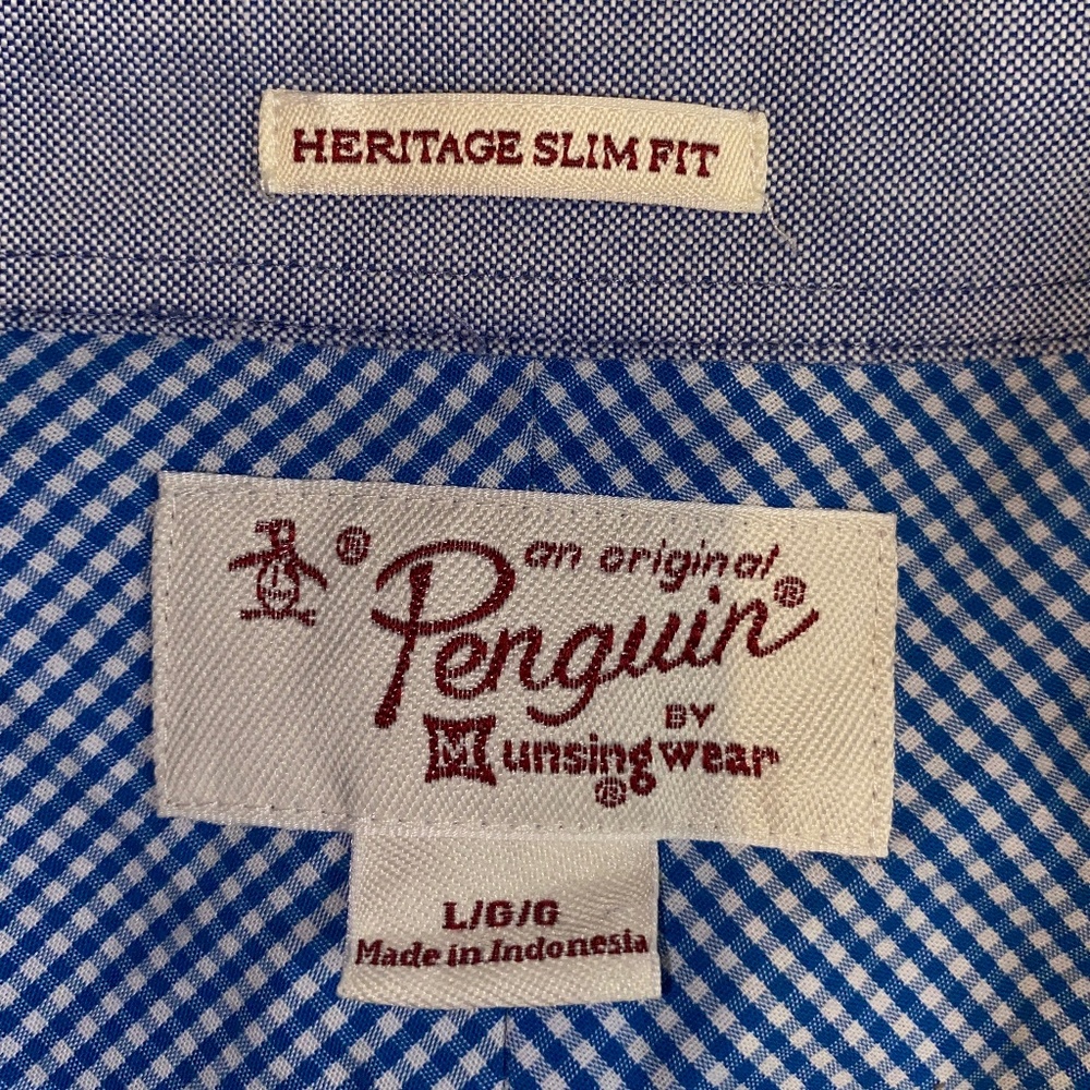 Penguin Button Down Long Sleeve Heritage Slim Fit - Picture 3 of 6
